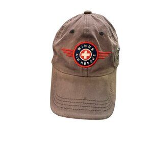 17.  Baseball Cap Wings Air Rescue Embroidered Helicopter Emblem